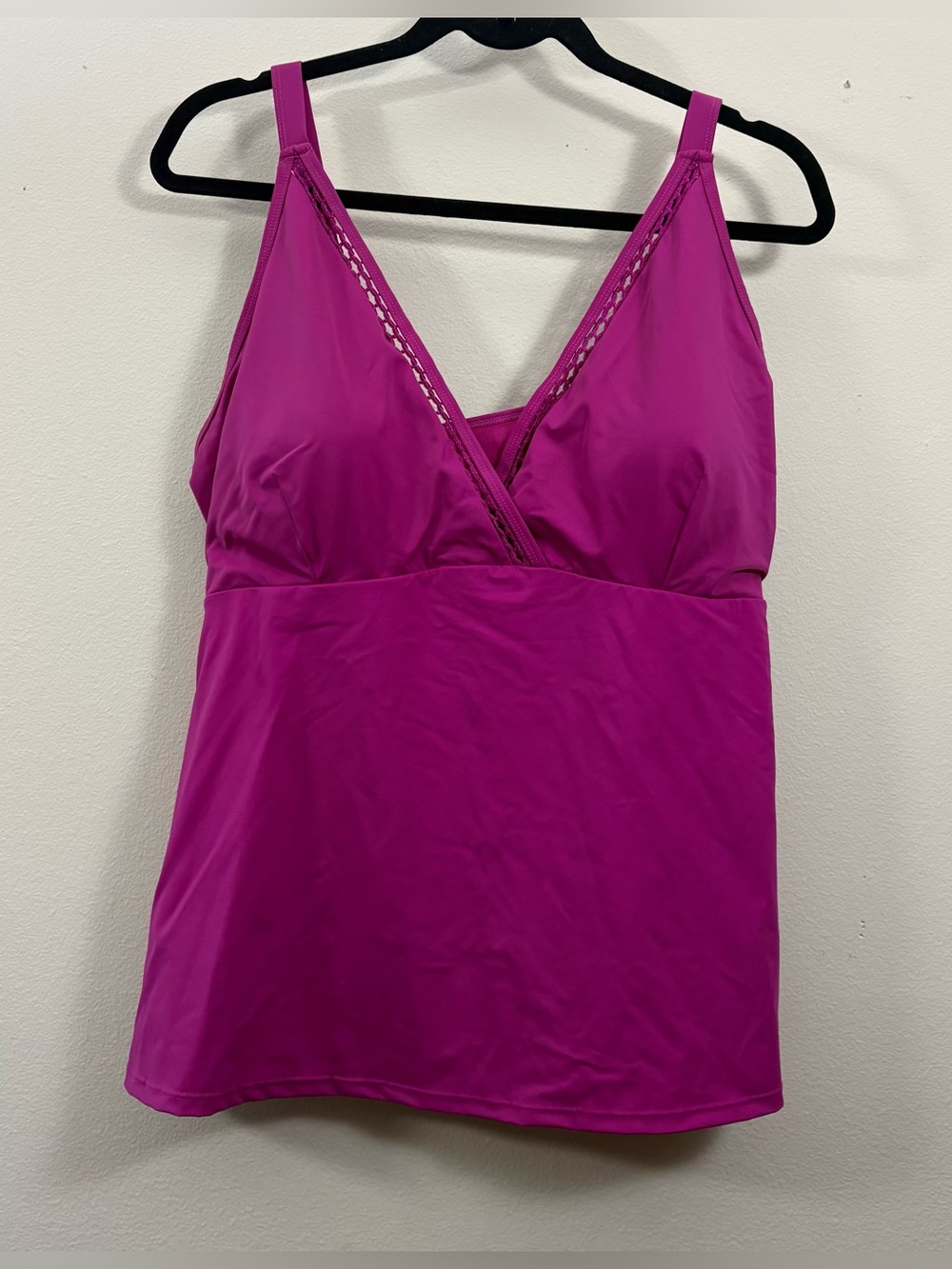 Ruby Ribbon St. Tropez Orchid Tankini Top women’s 20 fuchsia style #1910 swim